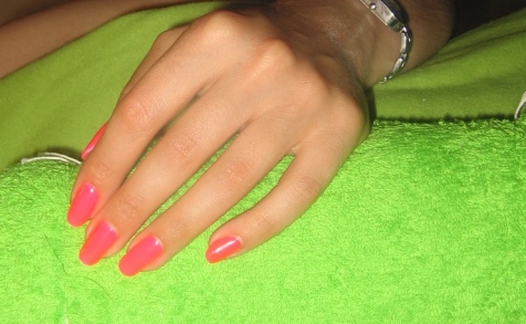 Modellage Gel on real nails, Nail polish application